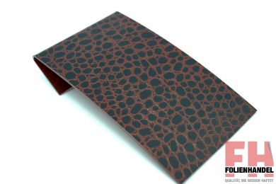 Q233 Leder-Designfolie in Braun: 153 cm x 100 cm